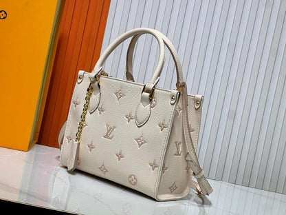 OnTheGo Monogram Leather Shoulder Bag