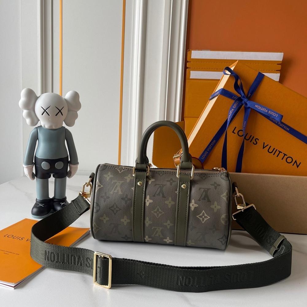 Keepall Monogram Leather Travel Bag