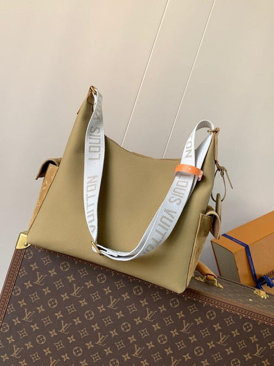 Alma Monogram Canvas Shoulder Bag