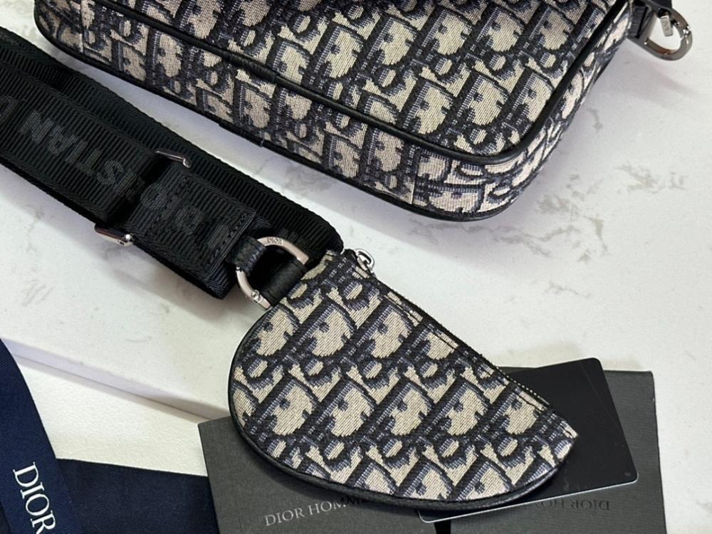 Saddle Printed Jacquard Shoulder Bag