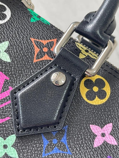 Italian-Inspired Stylish Monogram Leather Shoulder Bag