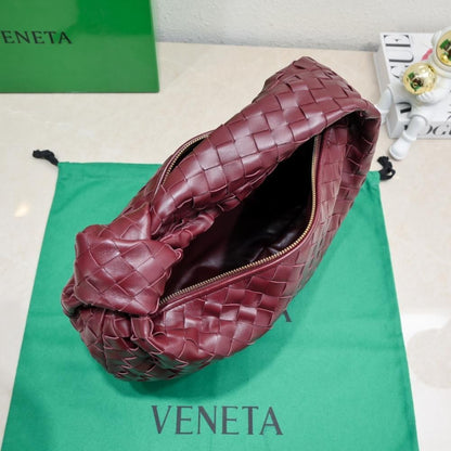 Woven Leather Hobo Bag