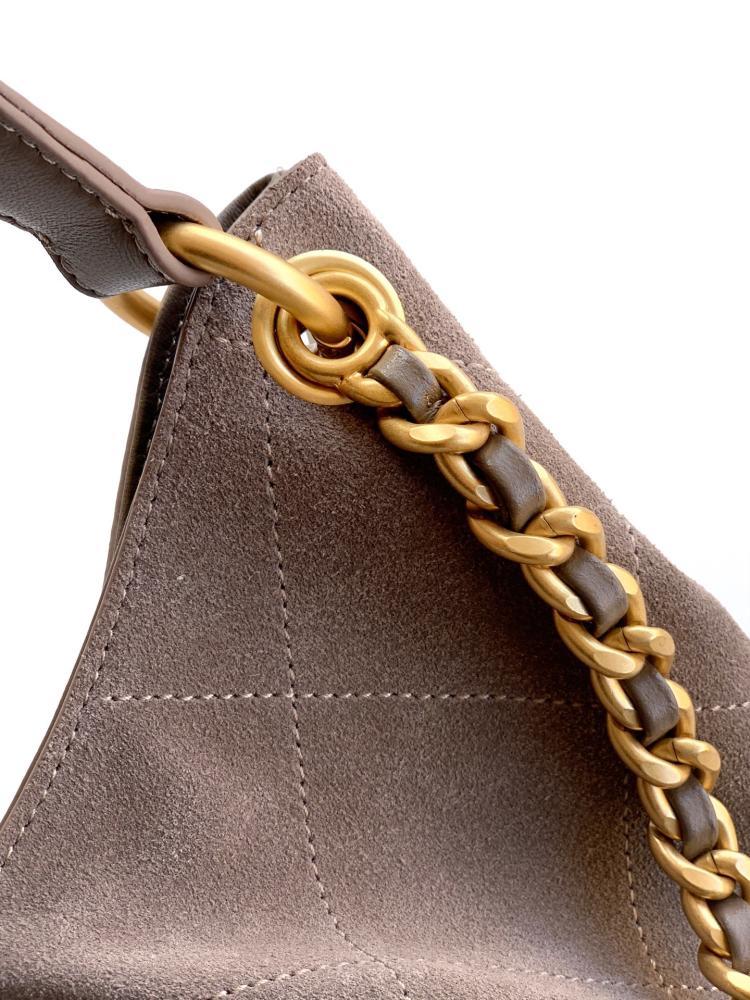Suede Hobo Bag