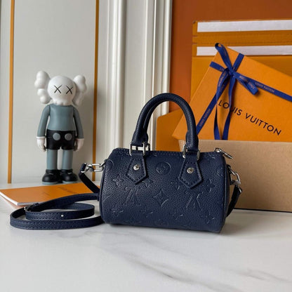 Speedy Monogram Leather Shoulder Bag