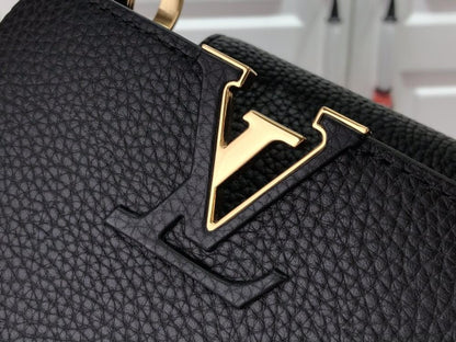 Gold Top Handle Bag