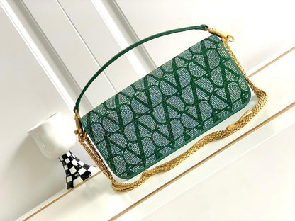 Elegant Stylish Quilted Lambskin Shoulder Bag