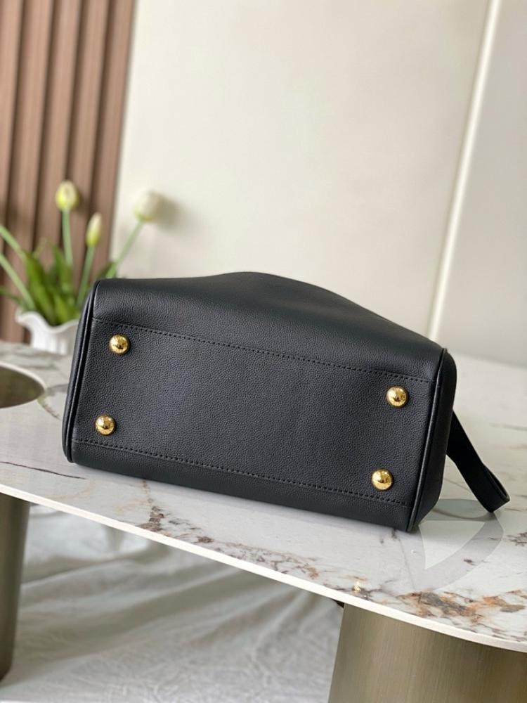 Modern Luxury Monogram Satin Top Handle Bag