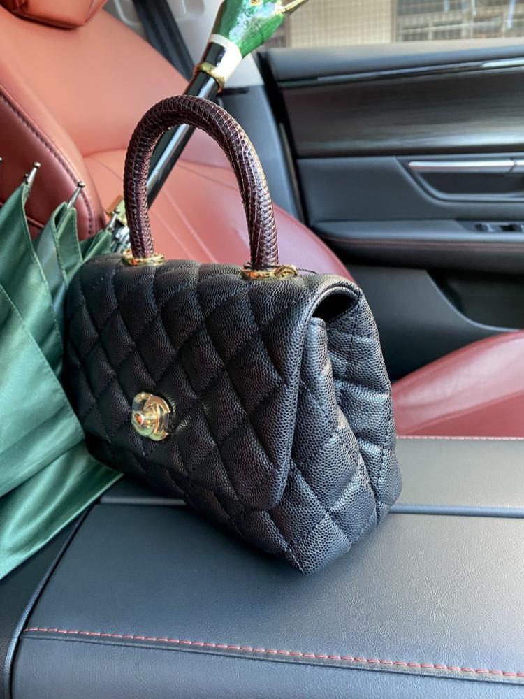 Classic Leather Top Handle Bag