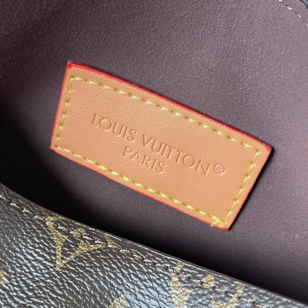 Italian-Inspired Stylish Monogram Leather Shoulder Bag