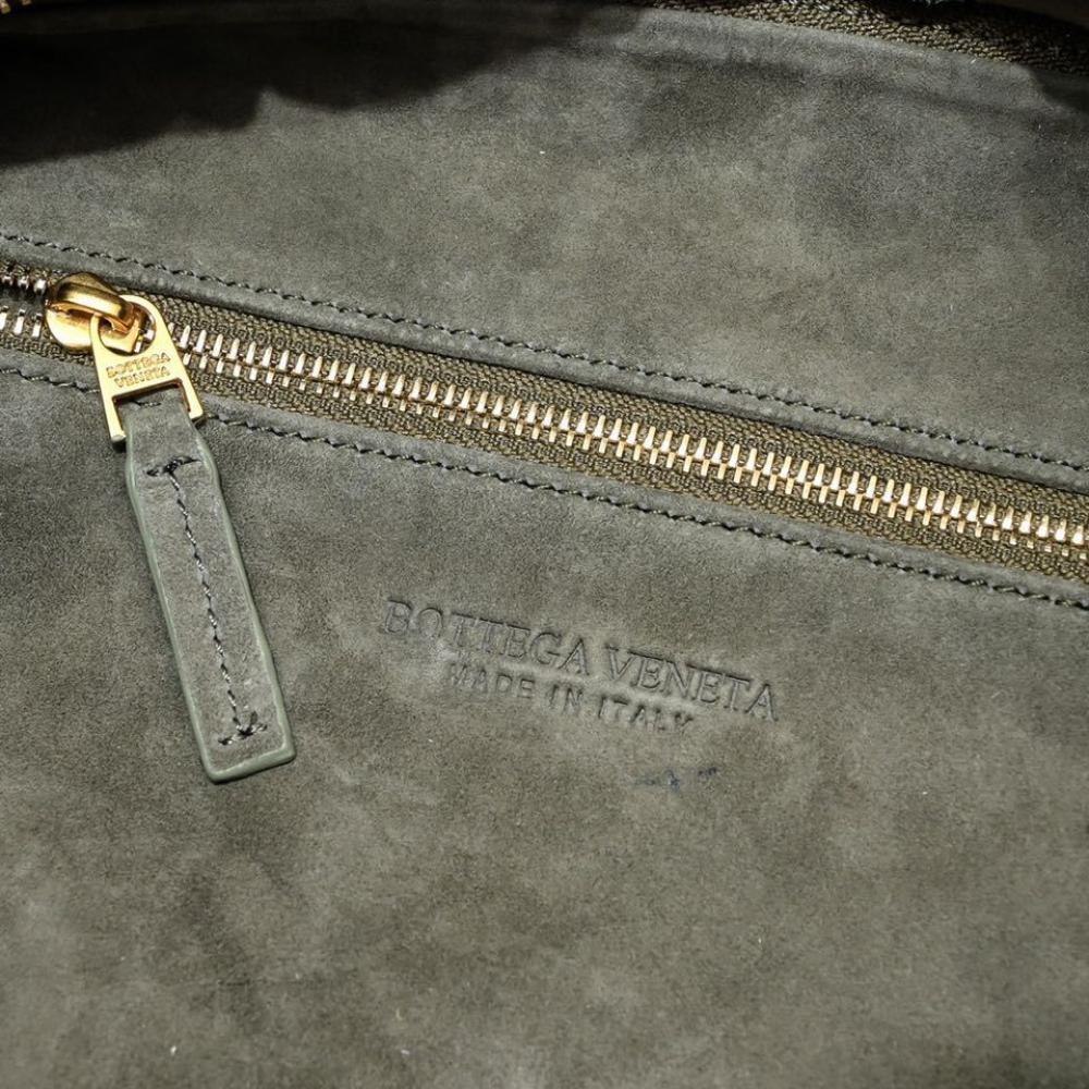 Woven Lambskin Top Handle Bag