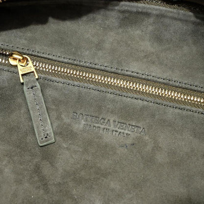 Woven Lambskin Top Handle Bag