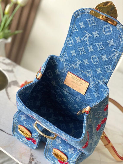 Elegant Stylish Embroidered Denim Shoulder Bag