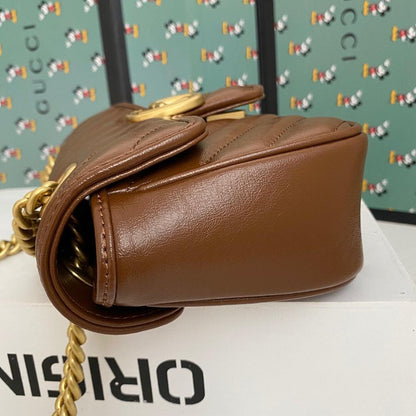 Alma Brown Quilted Leather Top Handle Bag
