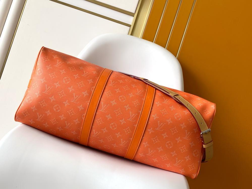 Monogram Leather Travel Bag