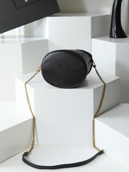 Modern Stylish Embroidered Bucket Bag