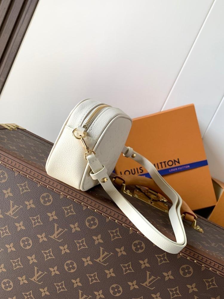 Elegant Premium Monogram Calfskin Crossbody Bag