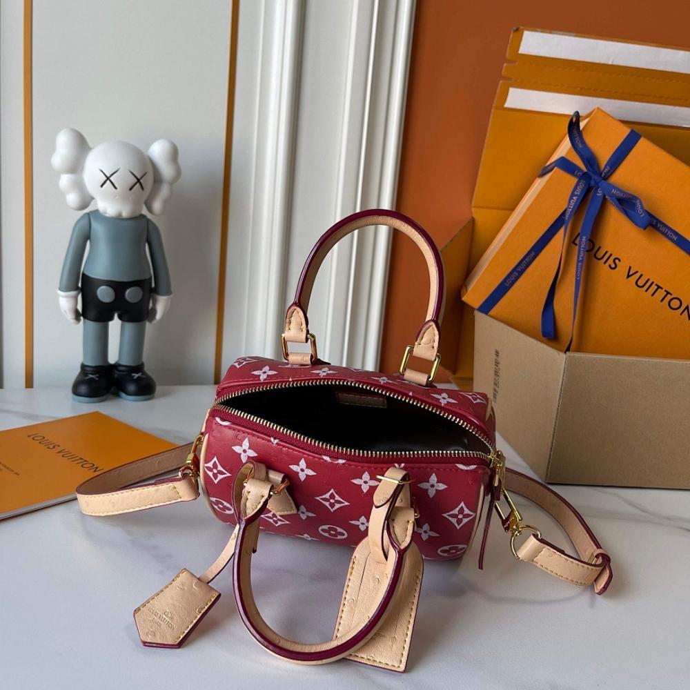 Alma Monogram Leather Shoulder Bag