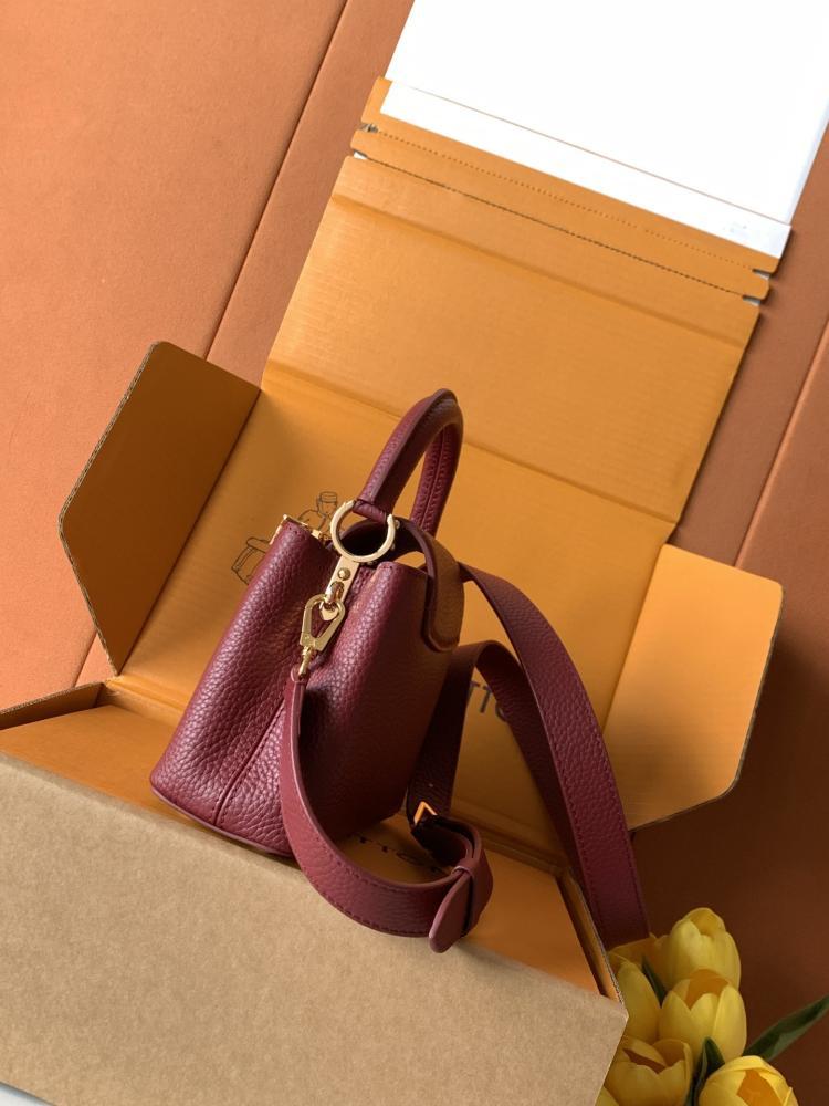 Monogram Leather Top Handle Bag