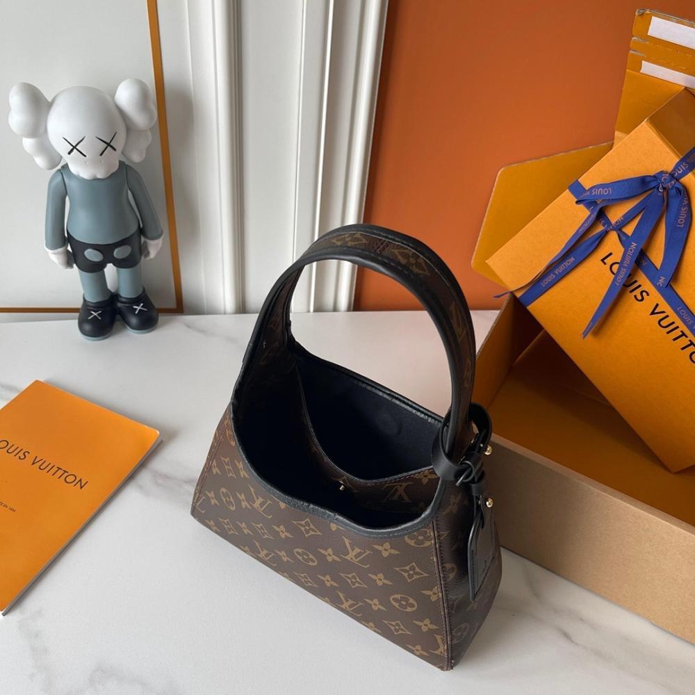 Luxury Monogram Leather Hobo Bag – Limited Edition