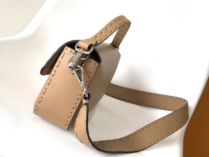 Classic Leather Top Handle Bag