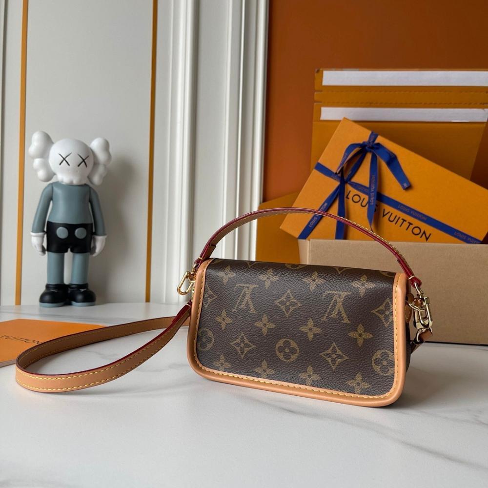 Diane Monogram Calfskin Shoulder Bag