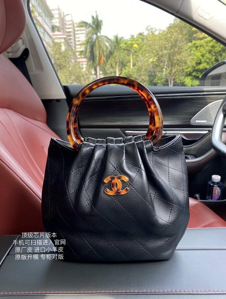 Modern Leather Top Handle Bag