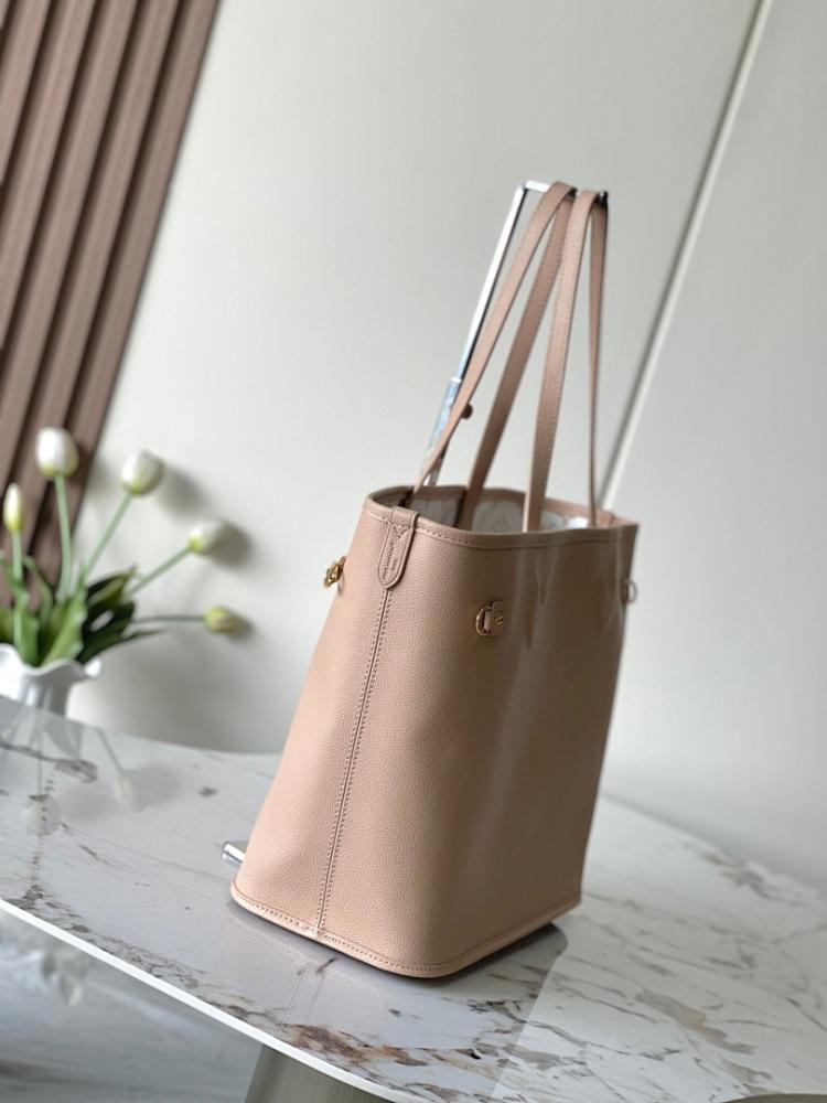 Neverfull Monogram Leather Shoulder Bag