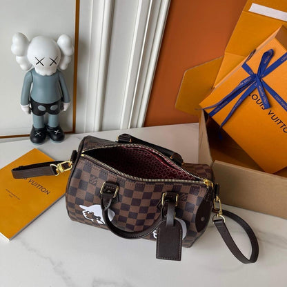 Speedy Bandouliere Monogram Calfskin Crossbody Bag