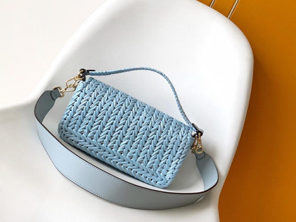 Classic Woven Shoulder Bag