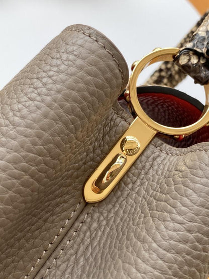 Pink Leather Top Handle Bag