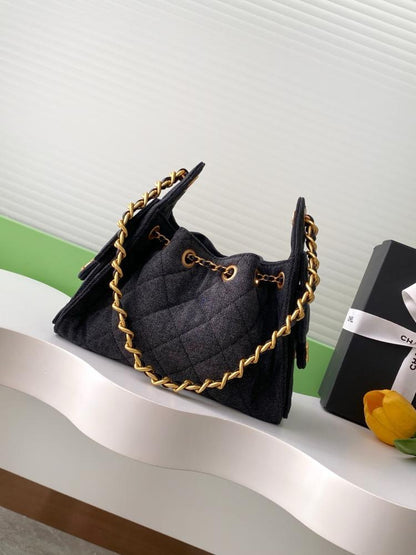 Denim Hobo Bag
