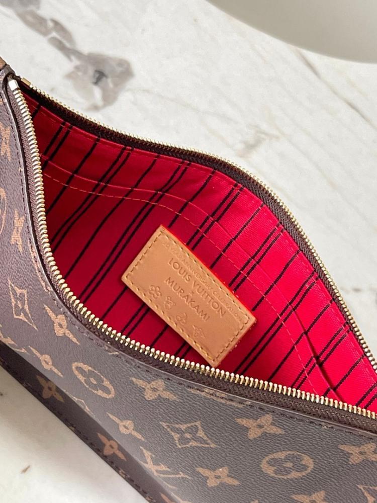Neverfull Monogram Calfskin Tote Bag