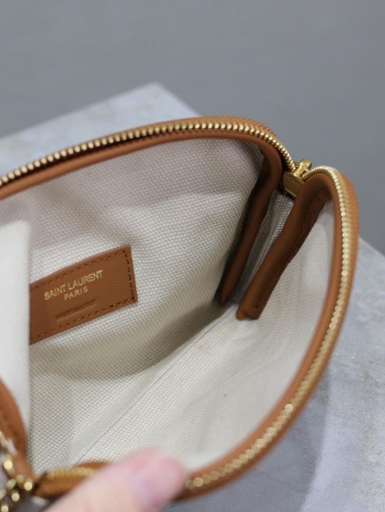 Stylish Refined Gold Lambskin Top Handle Bag
