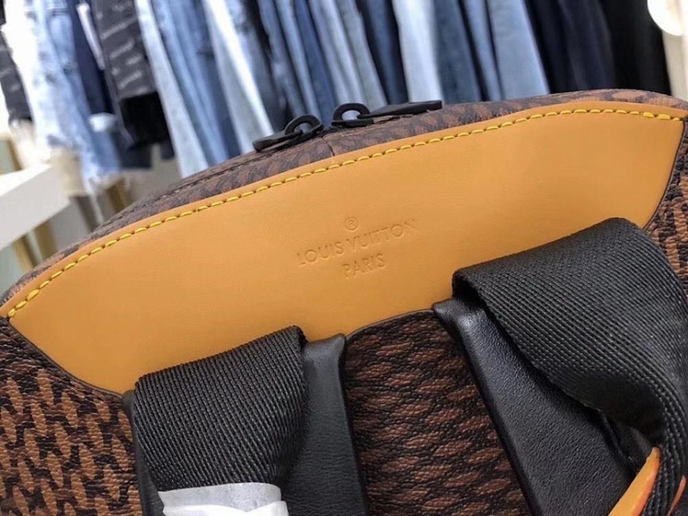 Modern Elegant Brown Monogram Shoulder Bag – Limited Edition