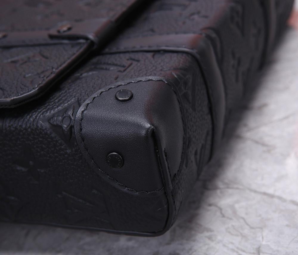 Italian-Inspired Luxury Studded Canvas Shoulder Bag