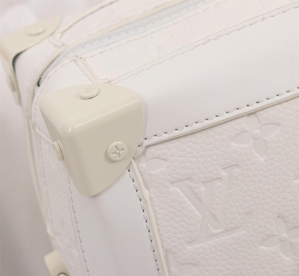 Soft Trunk Orange Monogram Calfskin Shoulder Bag