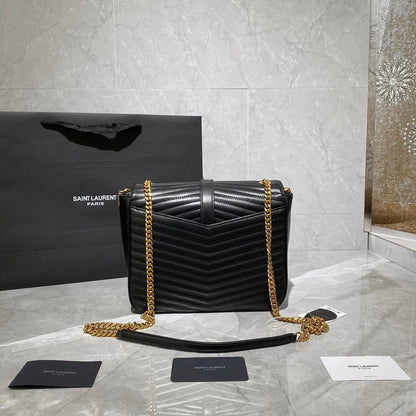Modern Refined Embroidered Lambskin Crossbody Bag