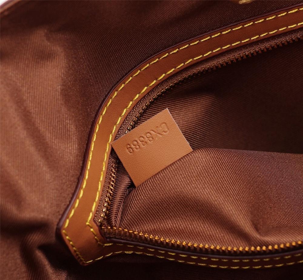 Modern Monogram Leather Tote Bag