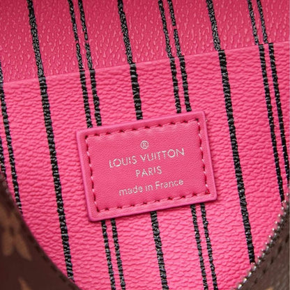 Luxury Stylish Monogram Leather Top Handle Bag