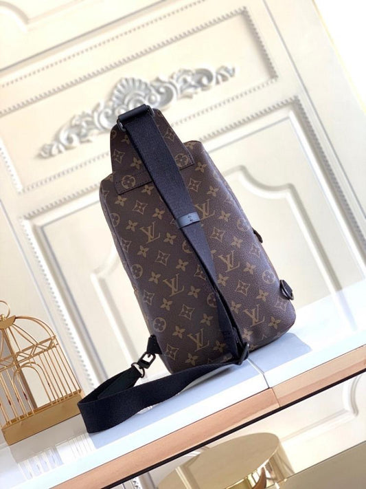 Modern Premium Silver Woven Canvas Crossbody Bag