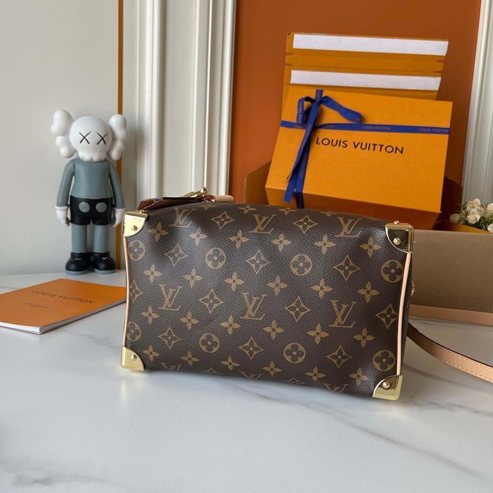 Speedy Monogram Leather Crossbody Bag