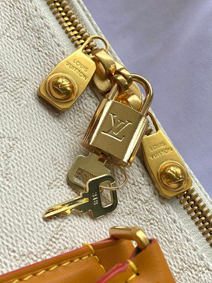 Keepall Monogram Leather Travel Bag