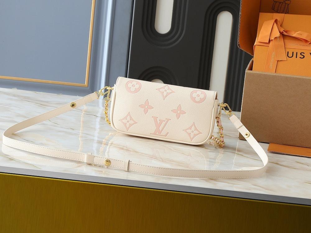 Luxury Monogram Leather Shoulder Bag – Limited Edition