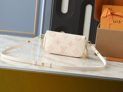 Luxury Monogram Leather Shoulder Bag – Limited Edition