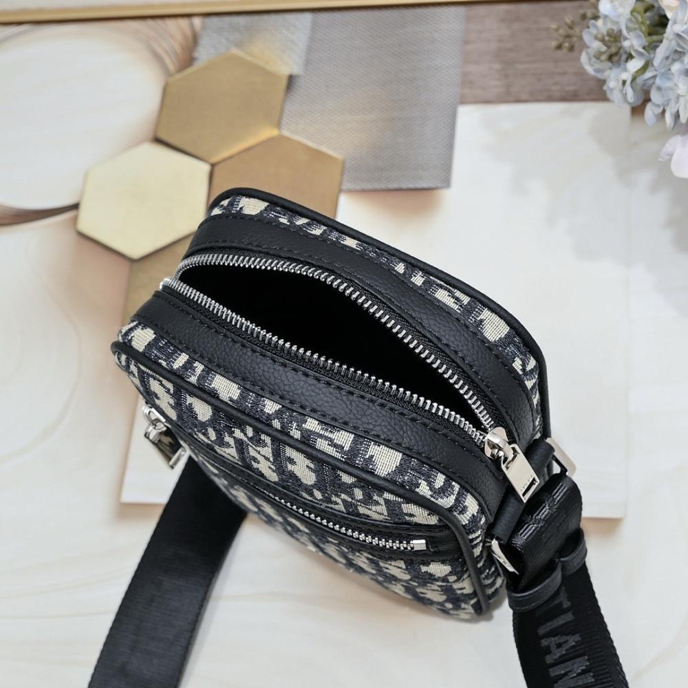 Luxury Stylish Black Printed Calfskin Shoulder Bag – Limited Edition