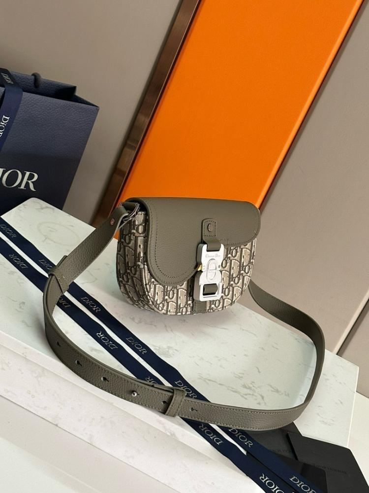 Saddle Printed Leather Shoulder Bag