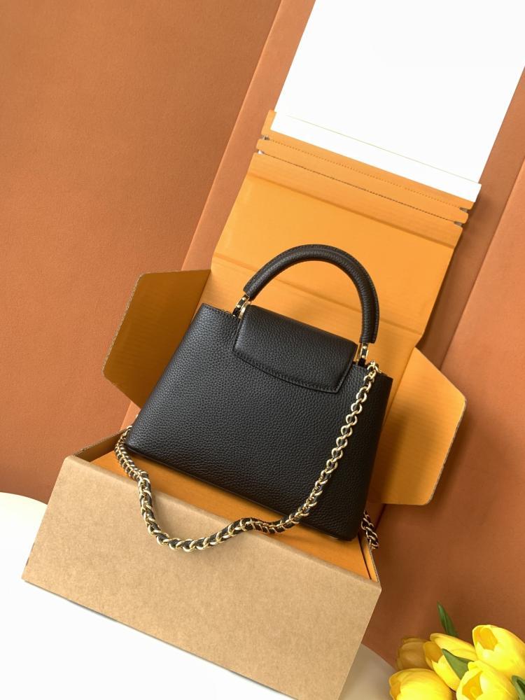 Capucines Leather Top Handle Bag