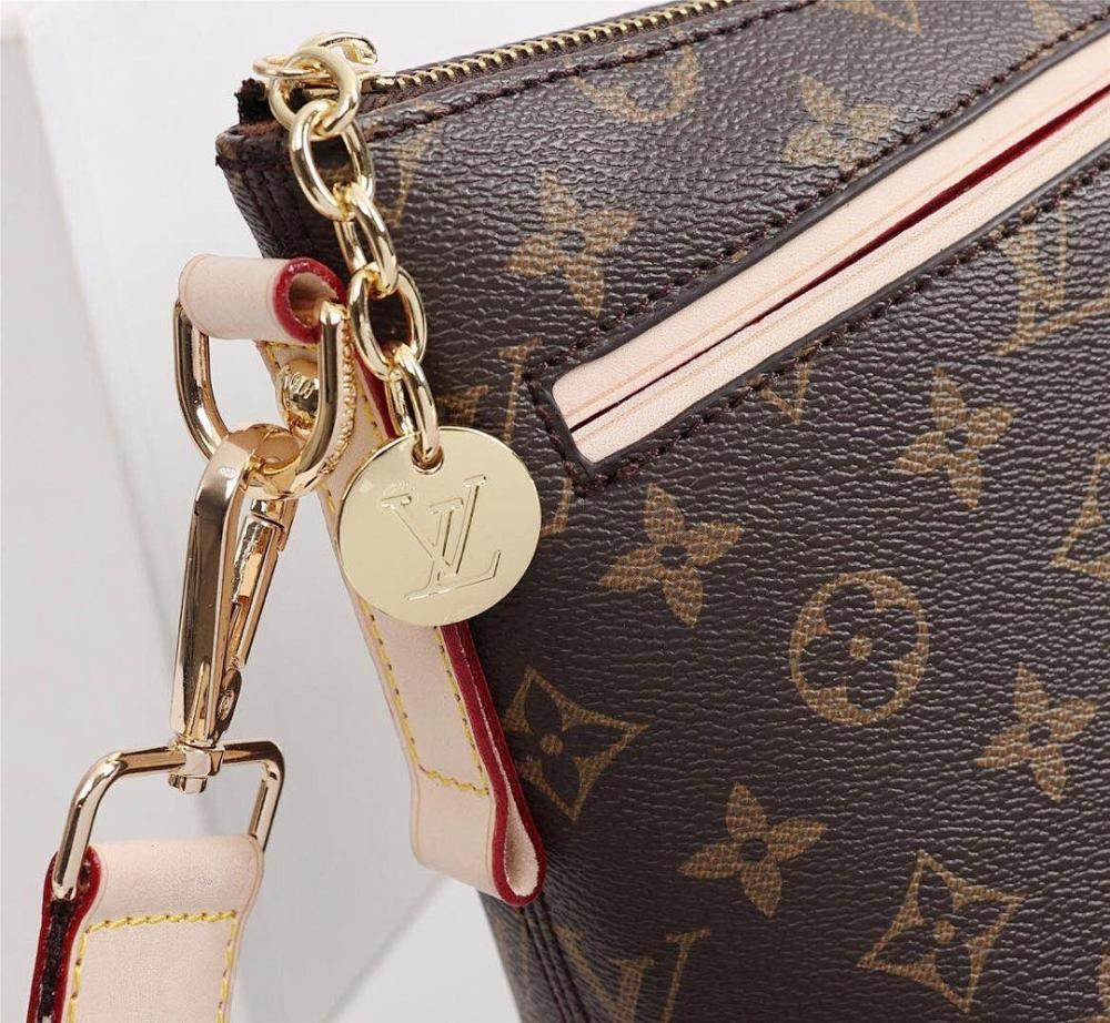 Boite Chapeau Monogram Leather Shoulder Bag