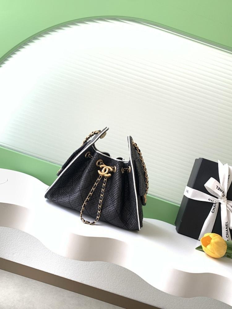 Straw Bucket Bag