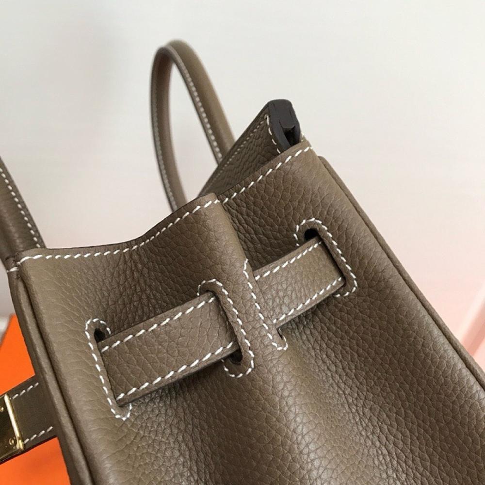 Classic Elegant Leather Top Handle Bag